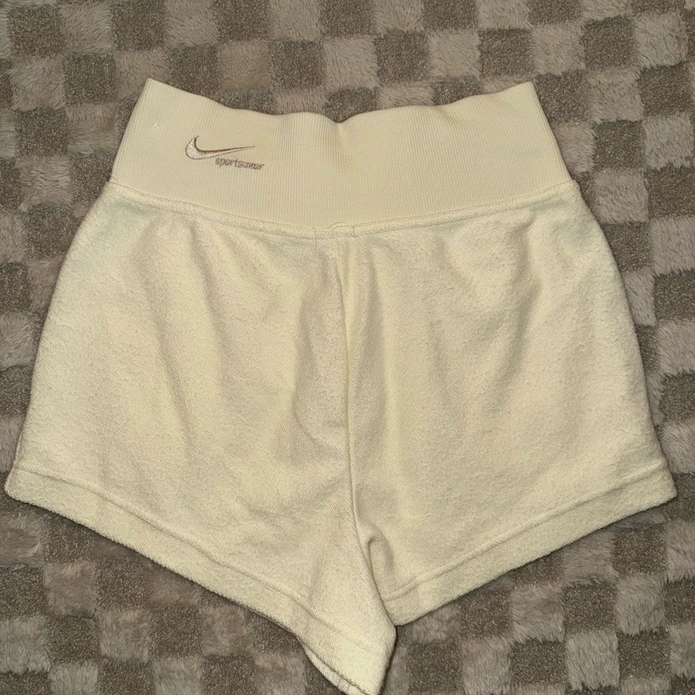 Nike Women's Off-White Terry‎ Athletic Shorts